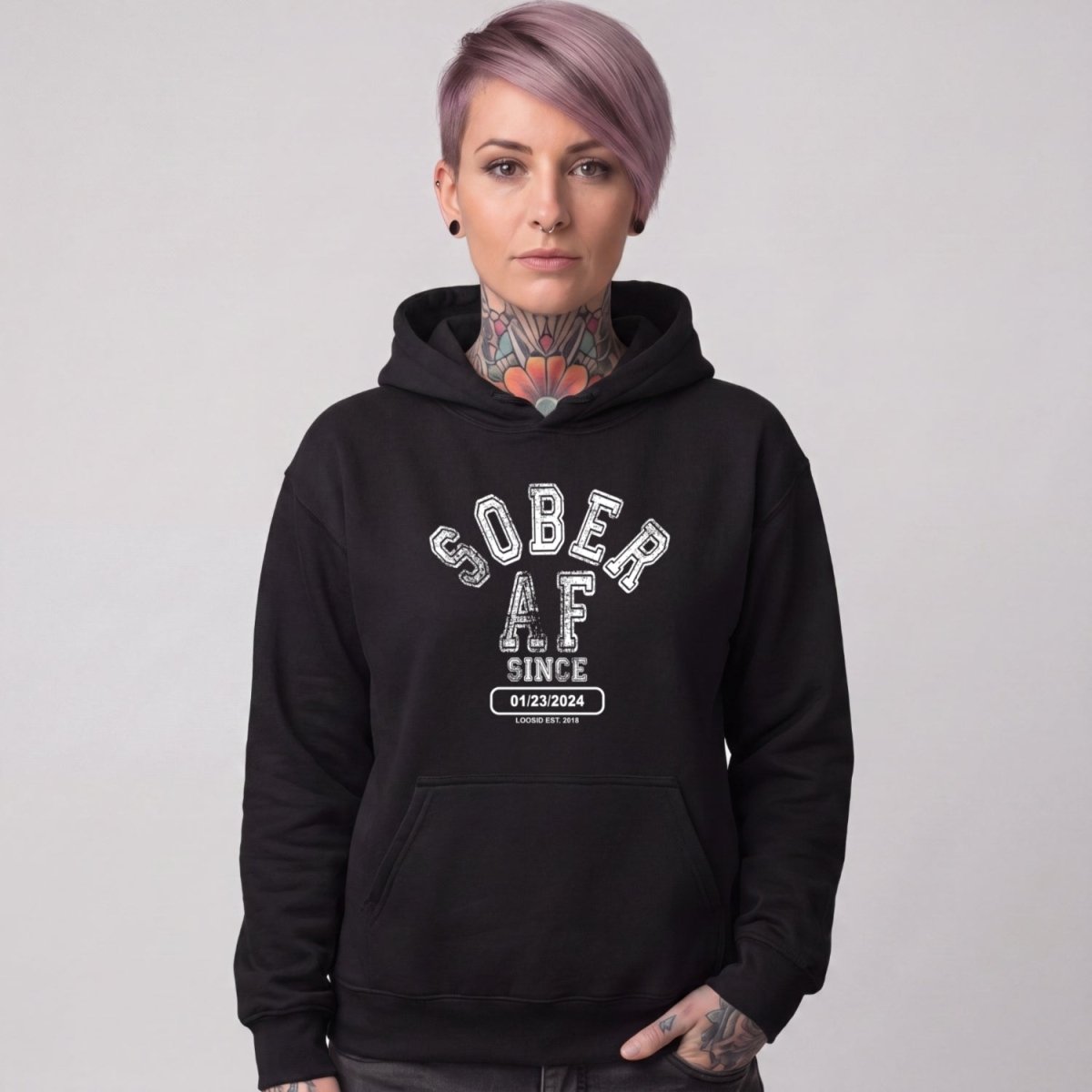 Recovery Hoodie | Women's Sober AF Collegiate