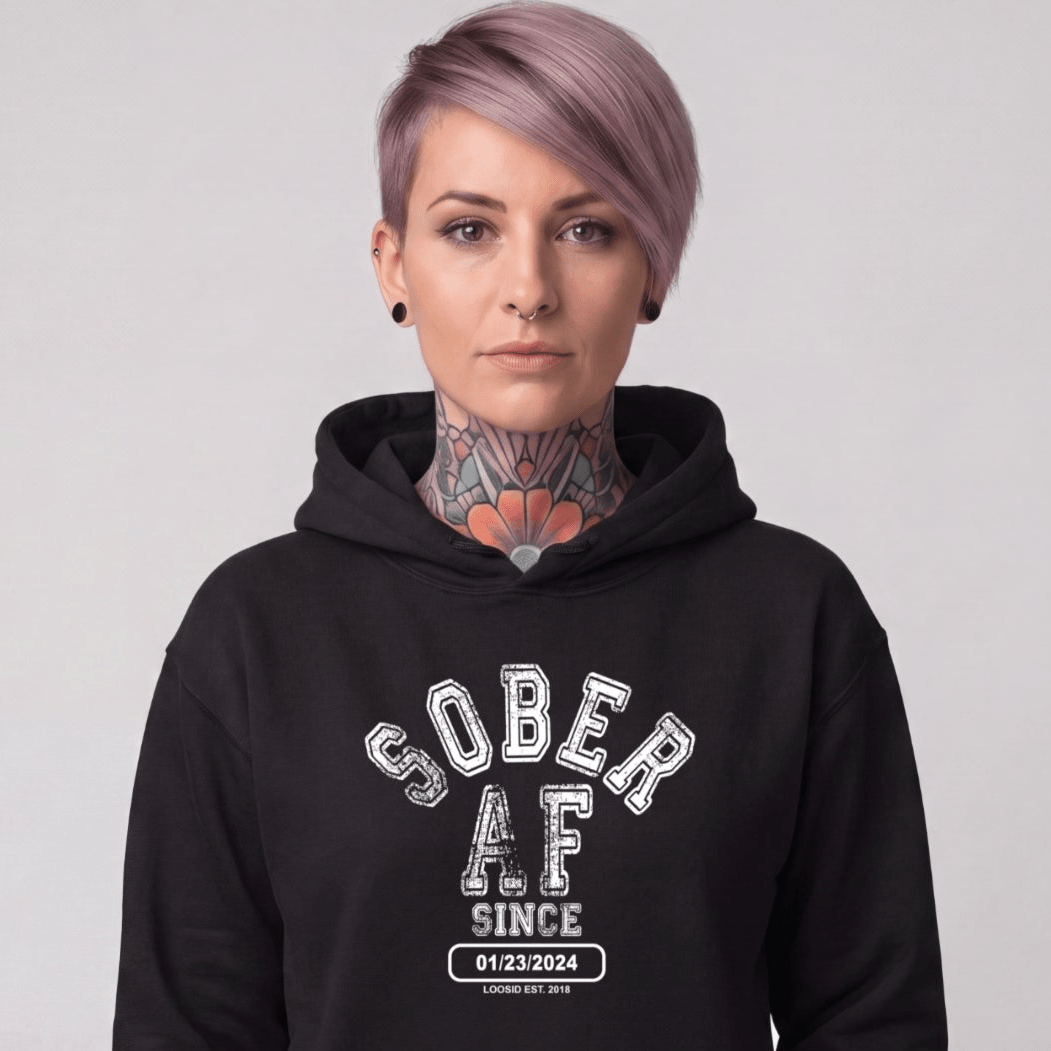 Recovery Hoodie | Women's Sober AF Collegiate
