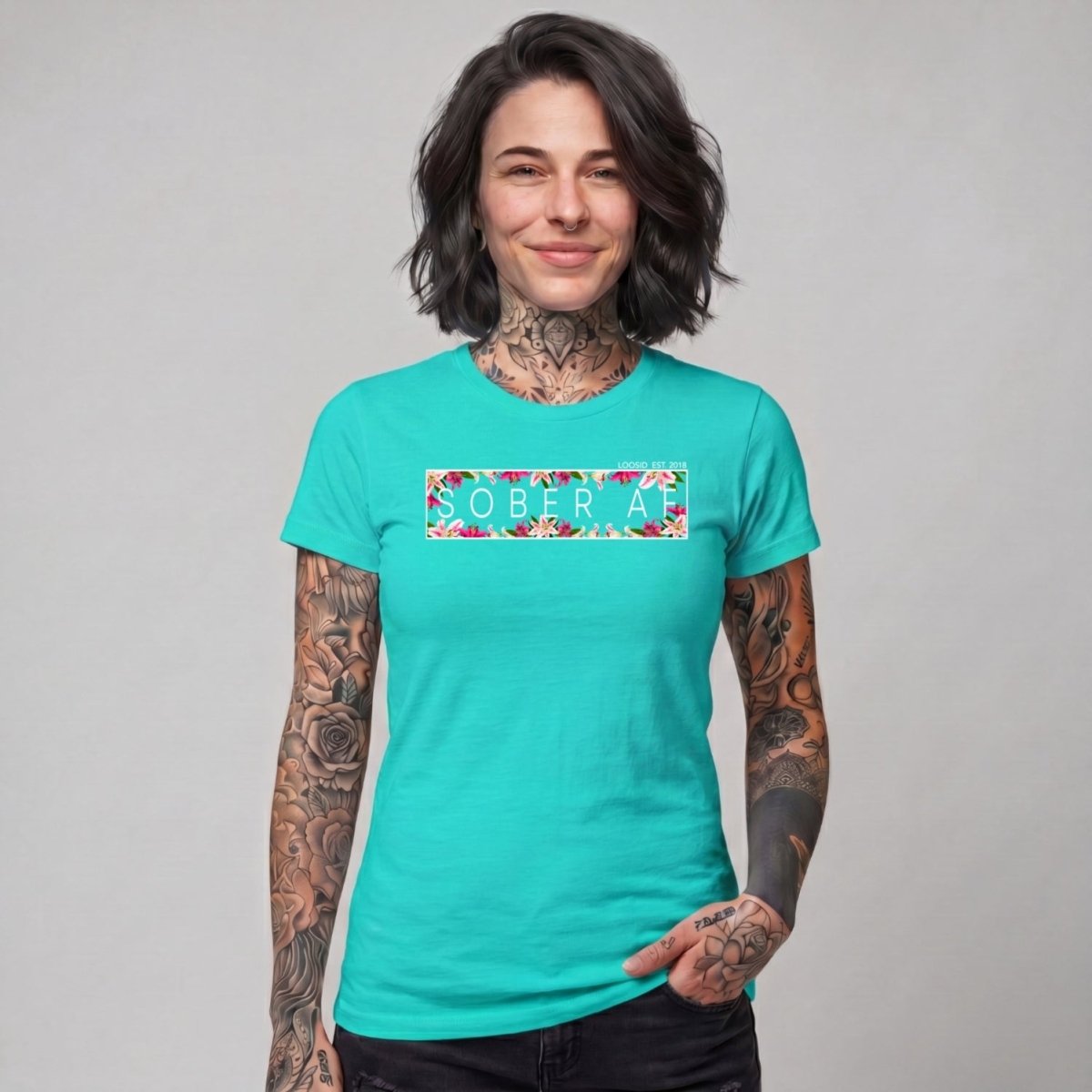 Sober T Shirt | Women's Sober AF Lily