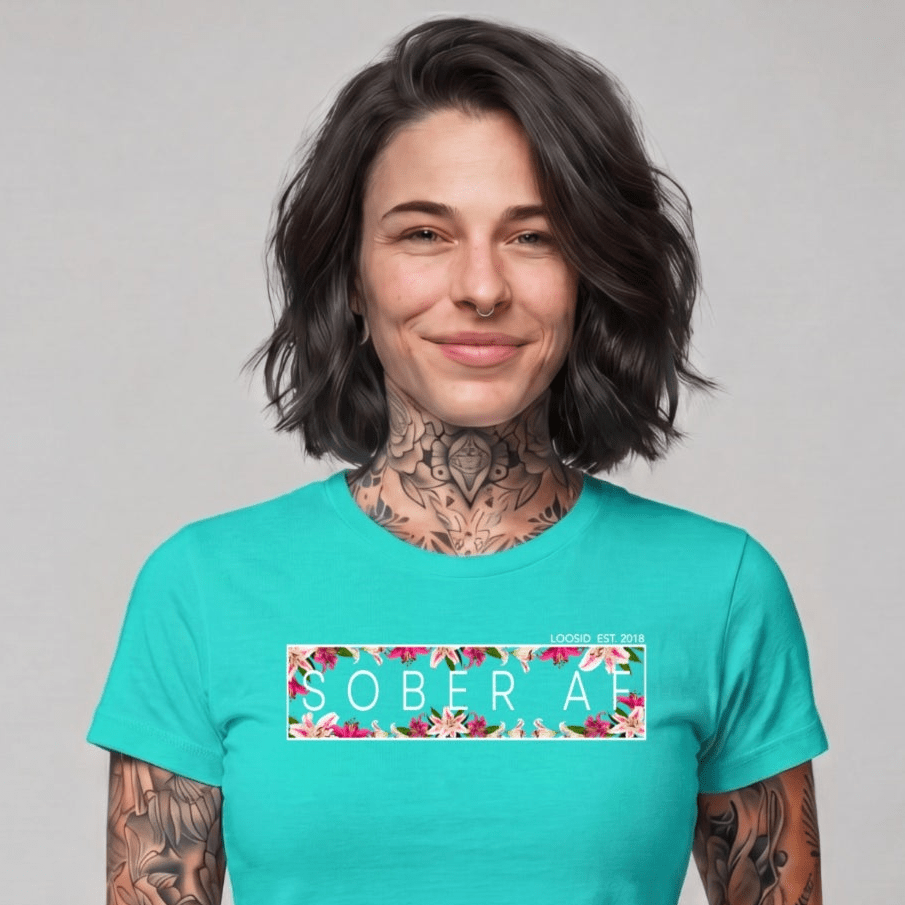 Sober T Shirt | Women's Sober AF Lily
