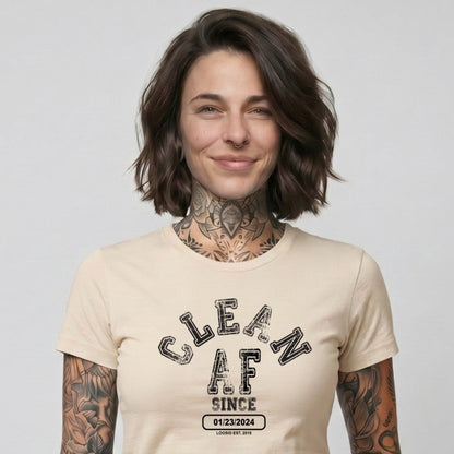 Clean T Shirt | Women's Clean AF Collegiate