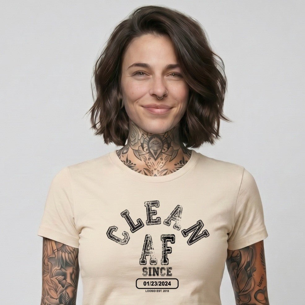 Clean T Shirt | Women's Clean AF Collegiate