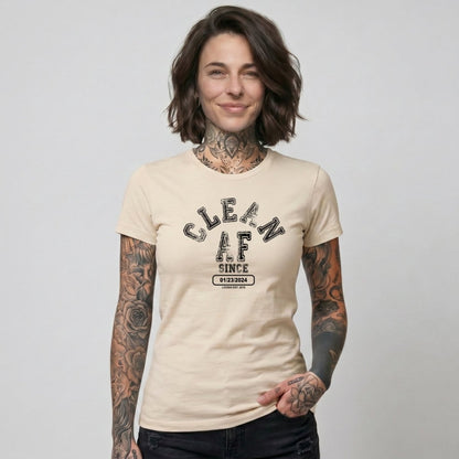 Clean T Shirt | Women's Clean AF Collegiate