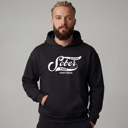 Recovery Hoodie | Sober Since Men's Hoodie with Custom Sobriety Date