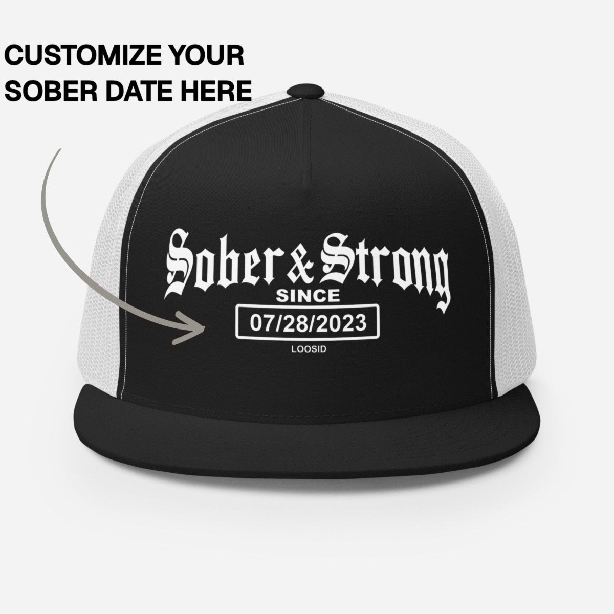 Sober Hat | Old School Sober & Strong Snapback