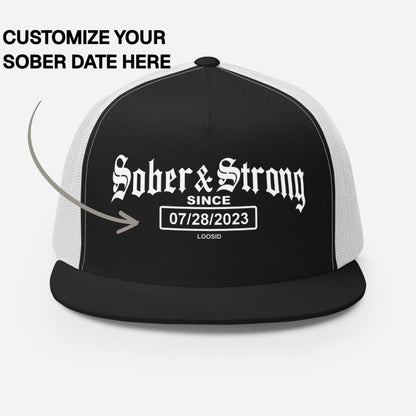 Sober Hat | Old School Sober & Strong Snapback