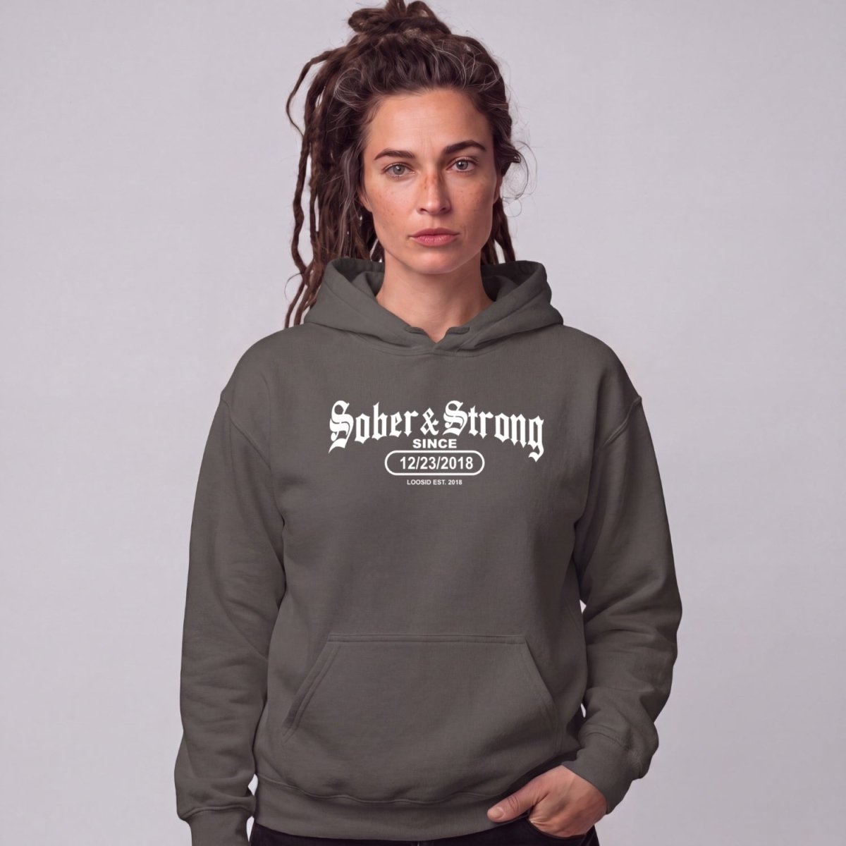 Recovery Hoodie | Women's Old School Sober & Strong