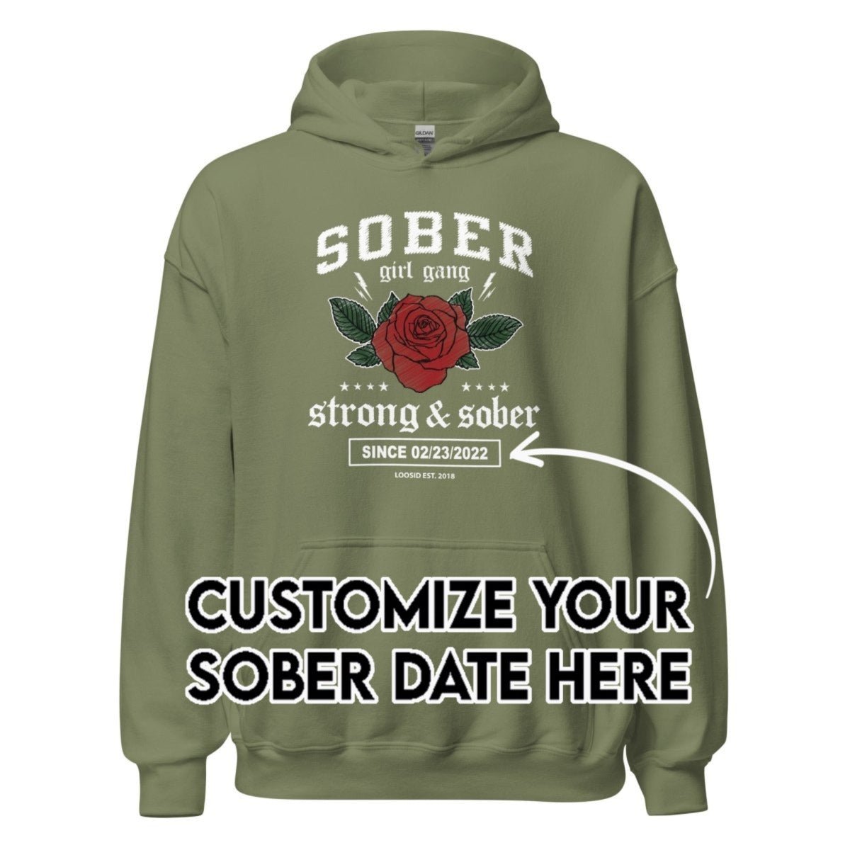 Recovery Hoodie | Women's Sober Girl Gang Strong & Sober