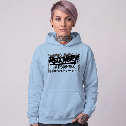 Recovery Hoodie | Women's Personalized Recovery Is Possible Hoodie