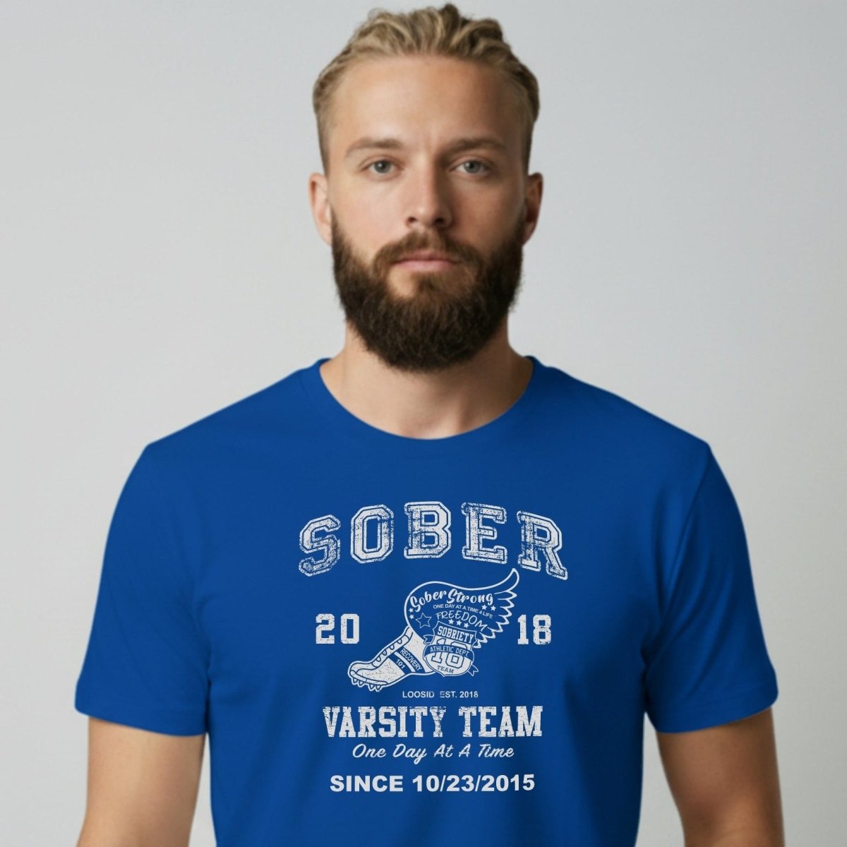 Sober Varsity Men's Personalized T-Shirt
