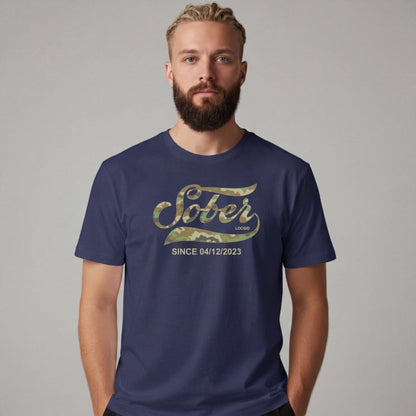 Sober T Shirt | Men's Sober Since Camo