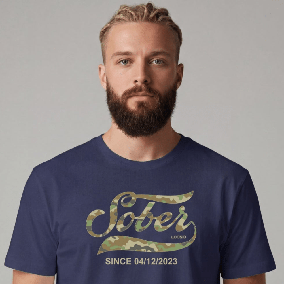 Sober T Shirt | Men's Sober Since Camo
