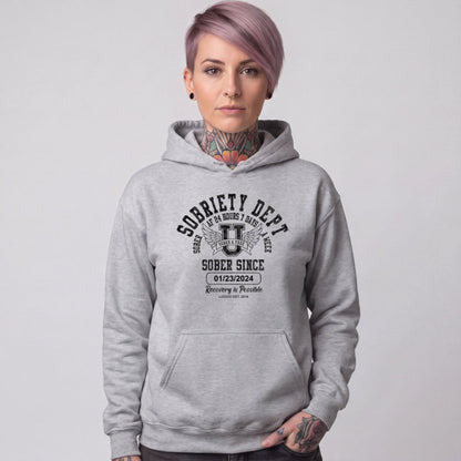 Recovery Hoodie | Unisex Sobriety Dept