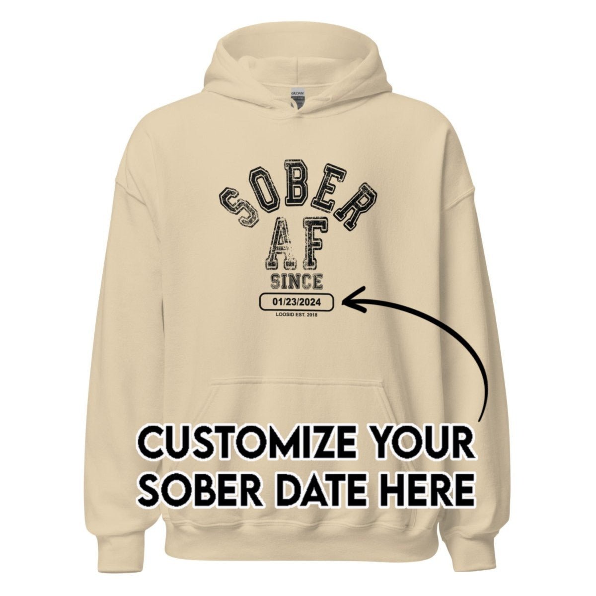 Recovery Hoodie | Women's Sober AF Collegiate
