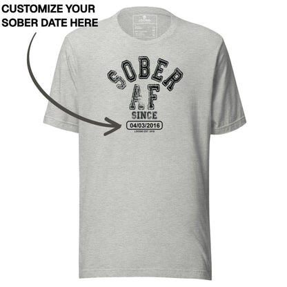 Sober T Shirt | Men's Sober AF Collegiate