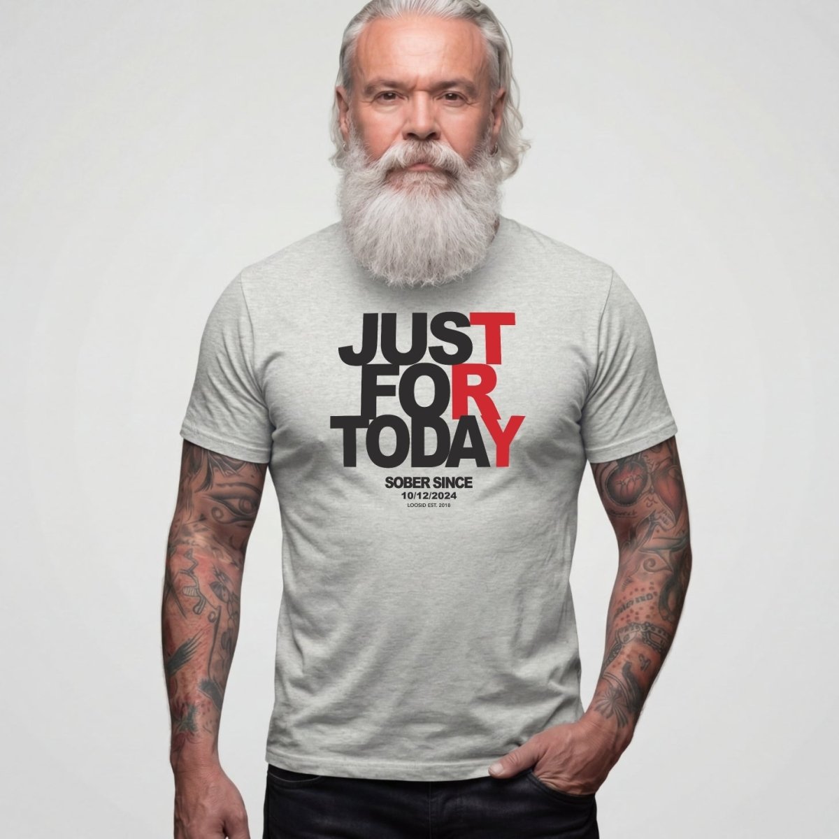 Sober T Shirt | Men's Just For Today Tee