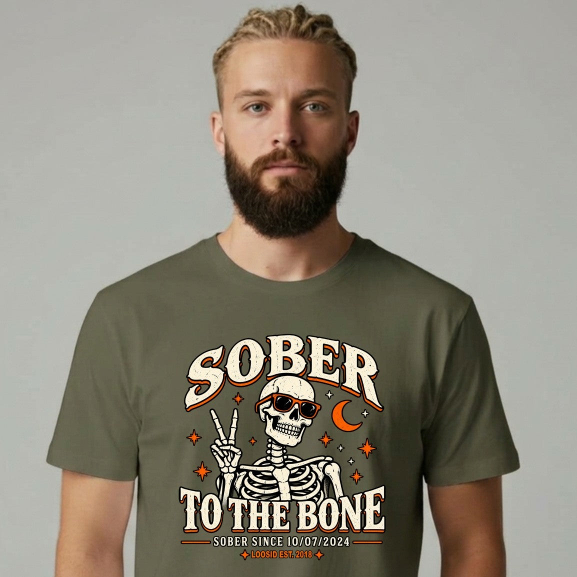Sober T Shirt | Men's Sober To The Bone