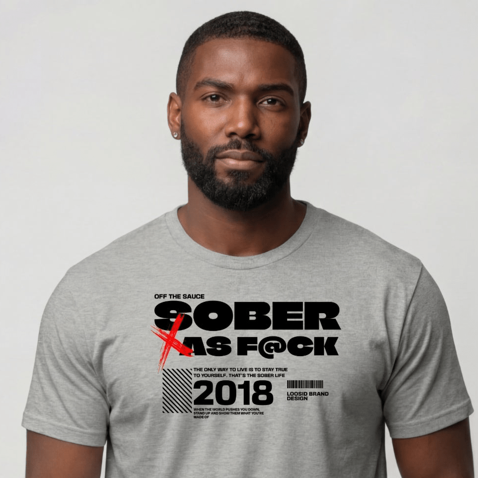 Sober T Shirt | Men's Sober As F*ck Tee