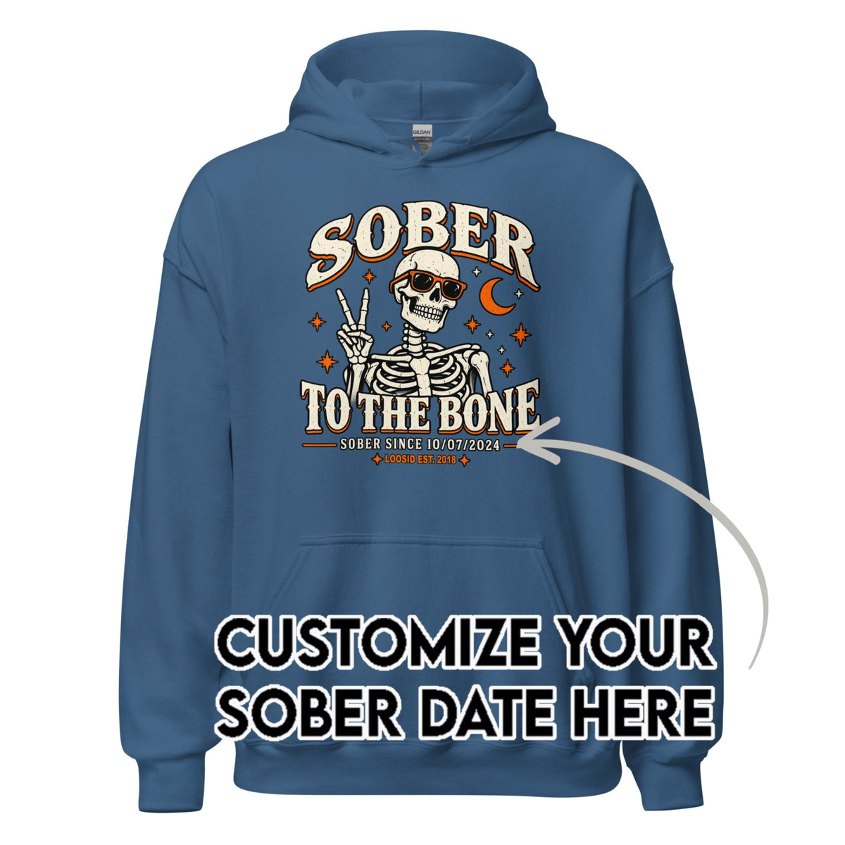 Recovery Hoodie | Men's Sober To The Bone