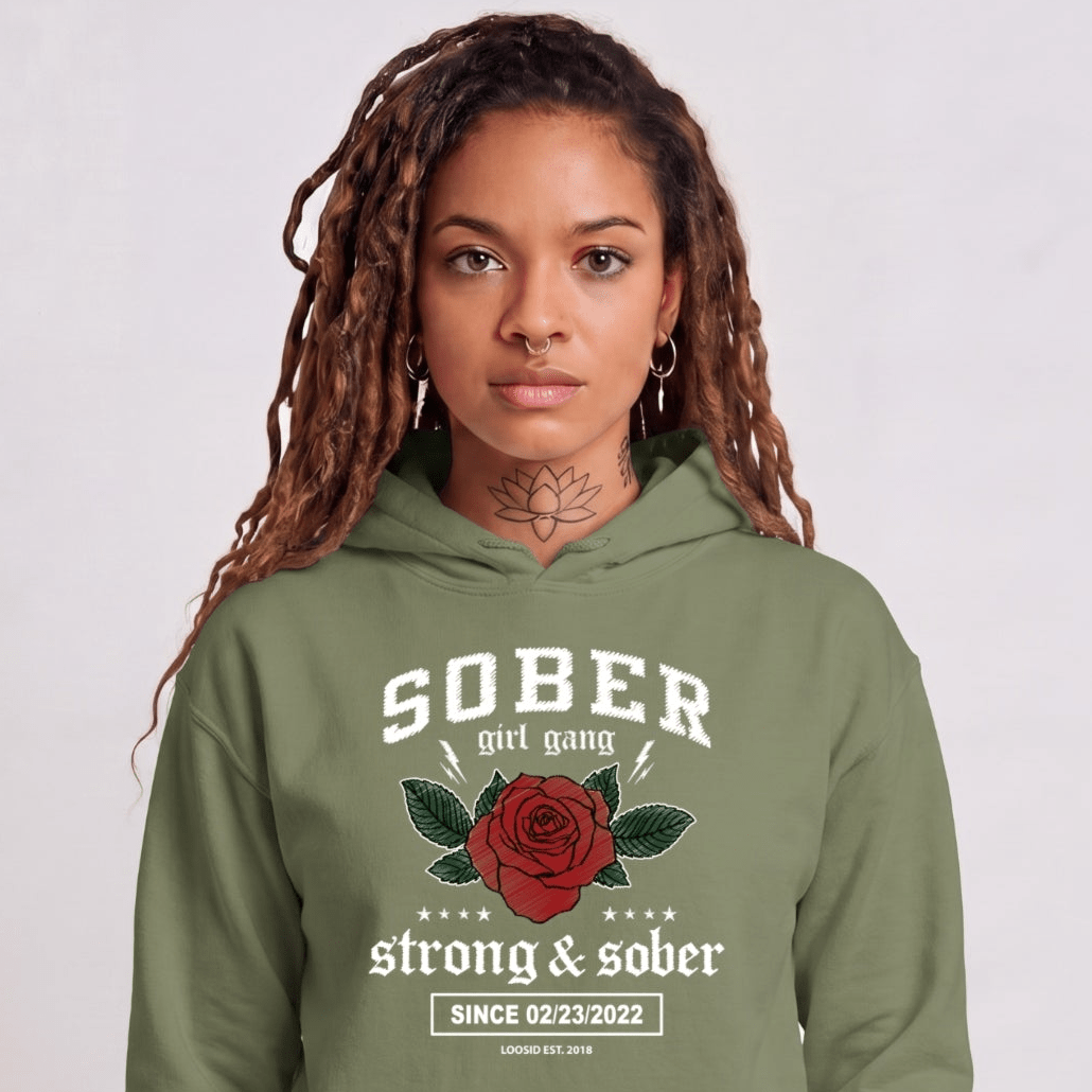 Recovery Hoodie | Women's Sober Girl Gang Strong & Sober