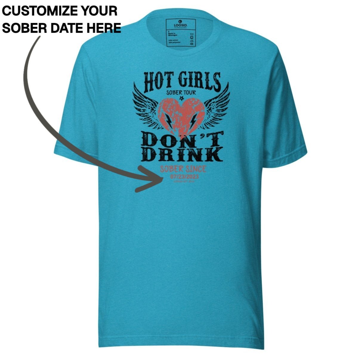 Sober T Shirt | Women's Hot Girls Don't Drink