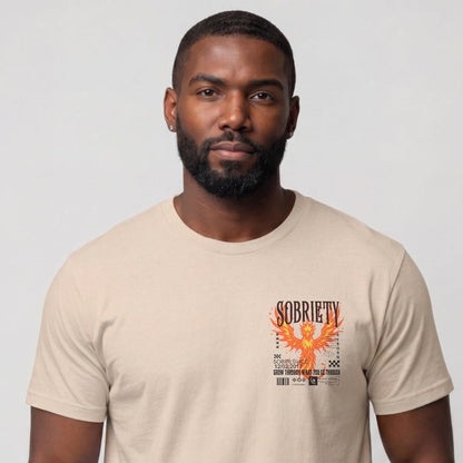 Sober T Shirt | Men's Phoenix Sobriety Reborn Limited-Edition