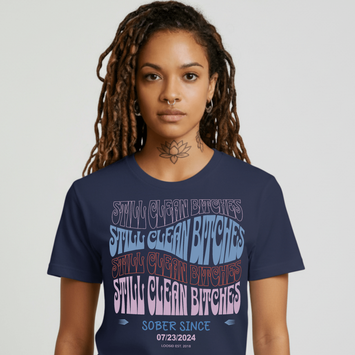 Still Clean B Sober T Shirt side view (view 6)