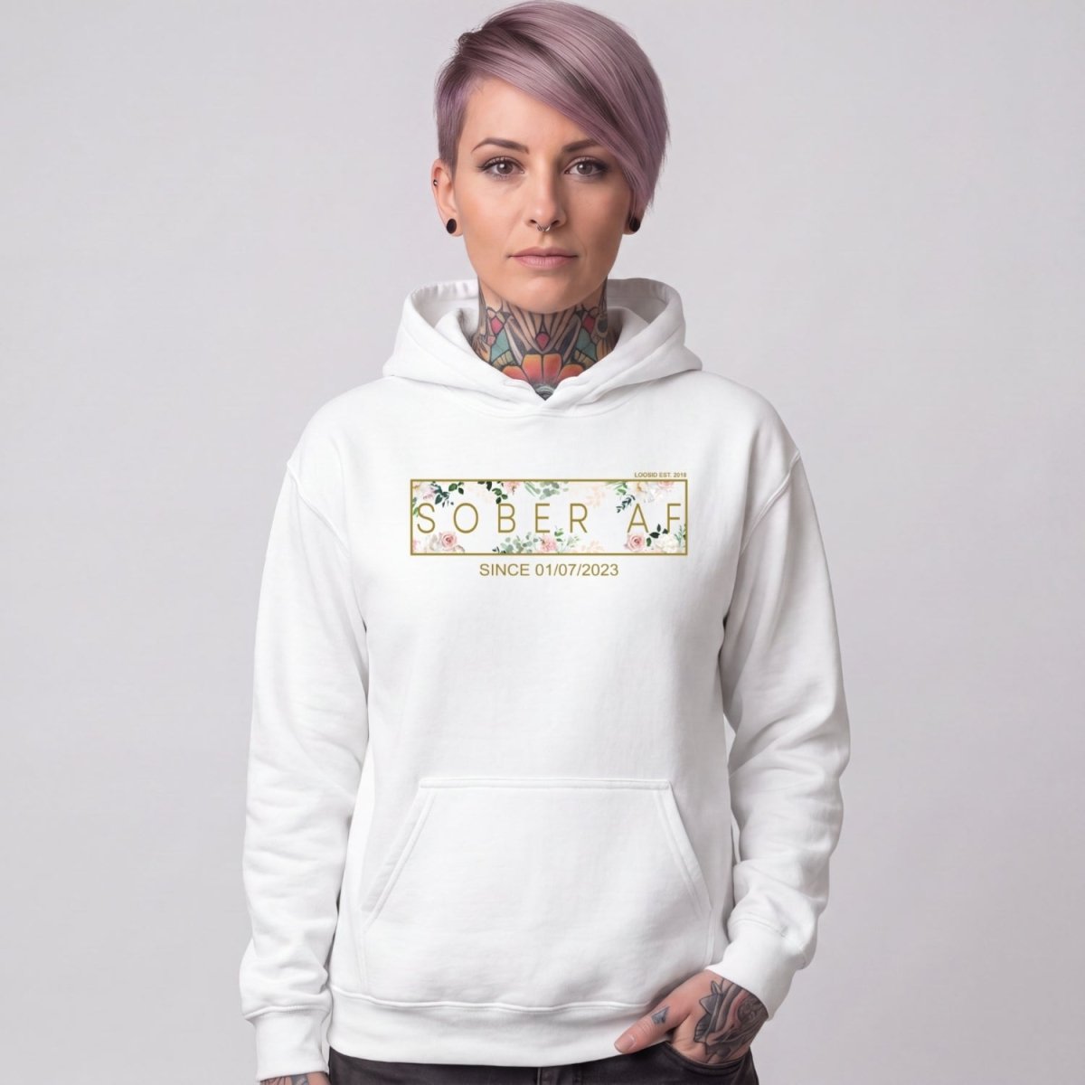 Recovery Hoodie | Women's Sober AF Flower