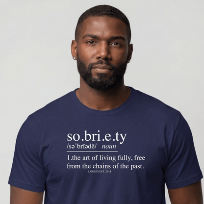 Sober T Shirt | Men's Sobriety Definition