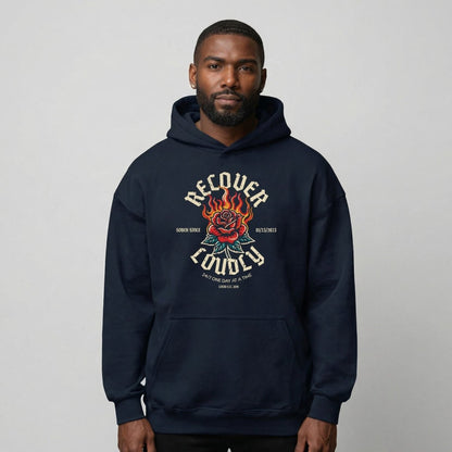 Recovery Hoodie | Recover Loudly Custom Sobriety Date Unisex Hoodie