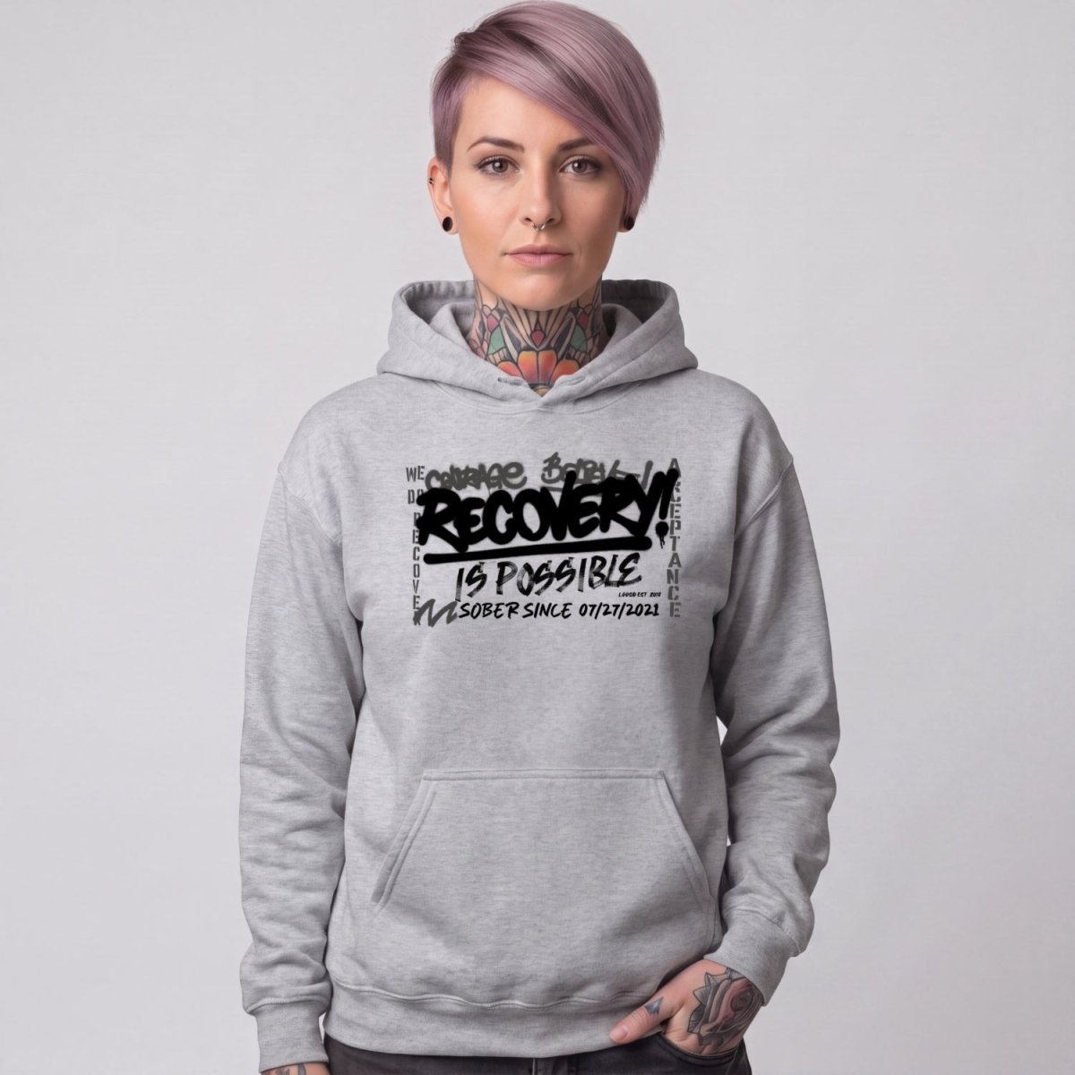 Recovery Hoodie | Women's Personalized Recovery Is Possible Hoodie