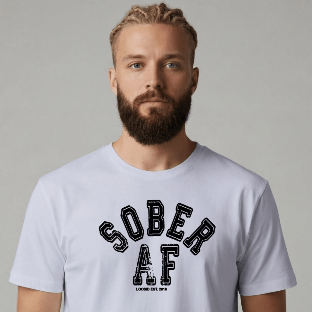 Sober T Shirt | Men's Sober AF Collegiate