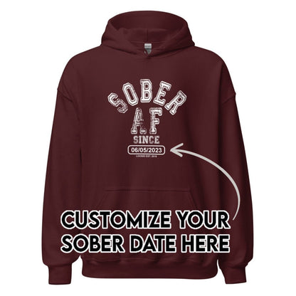 Recovery Hoodie | Women's Sober AF Collegiate