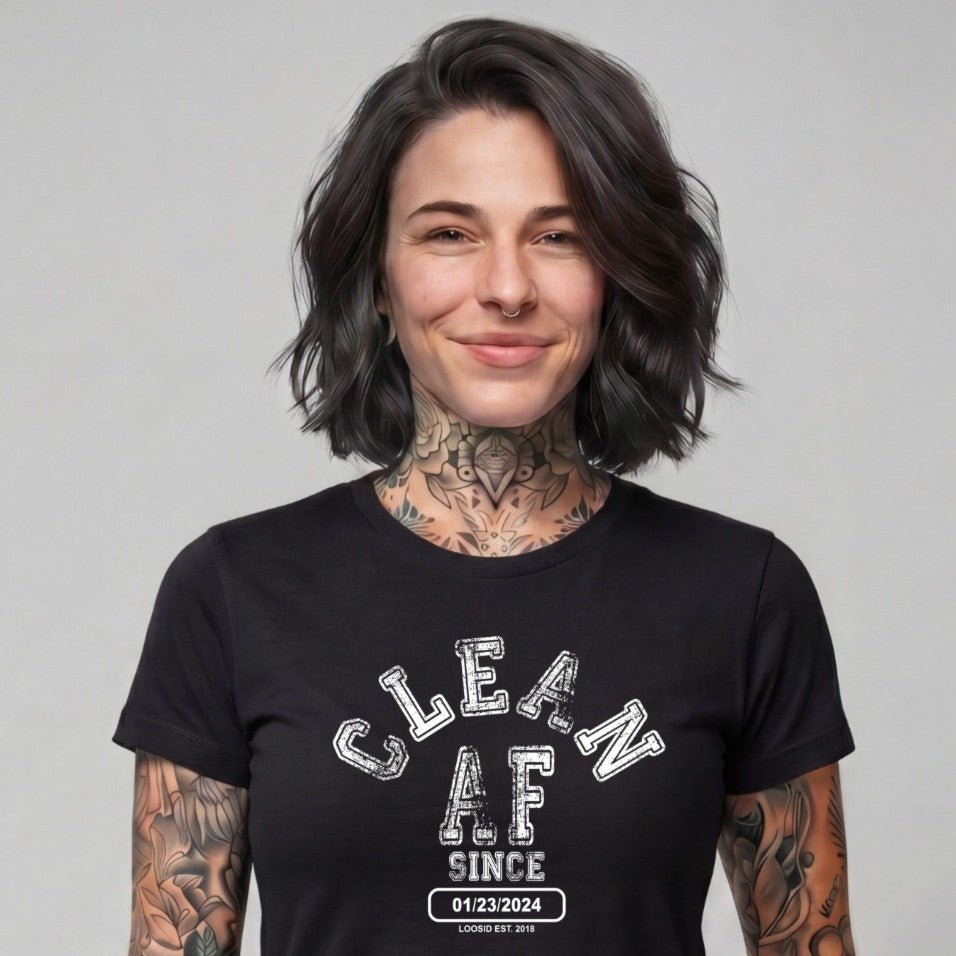 Clean T Shirt | Women's Clean AF Collegiate