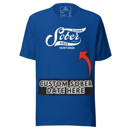 Sober T Shirt | Personalized Sober Since Shirt with Custom Date