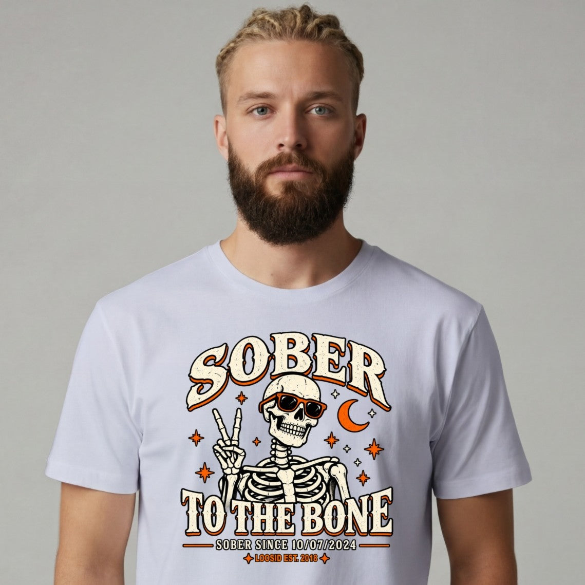 Sober T Shirt | Men's Sober To The Bone