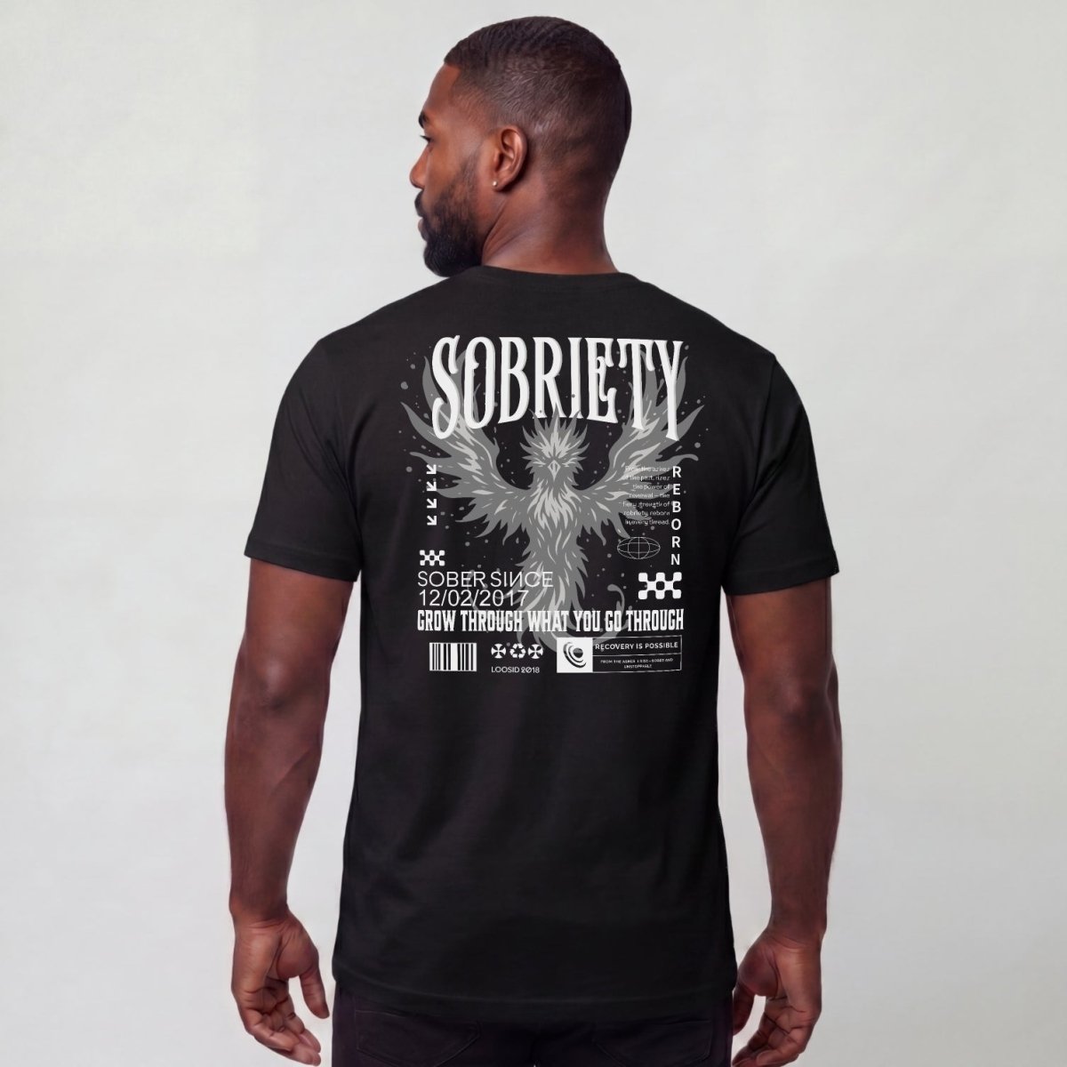 Sober T Shirt | Men's Phoenix Sobriety Reborn Limited-Edition