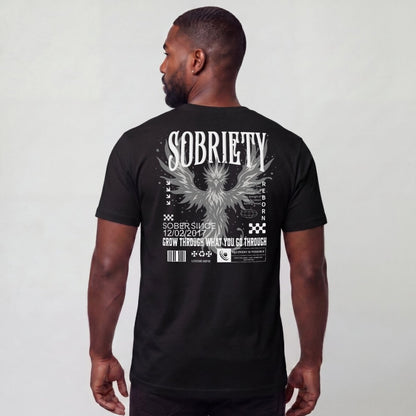Sober T Shirt | Men's Phoenix Sobriety Reborn Limited-Edition