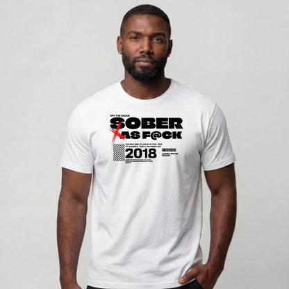 Sober T Shirt | Men's Sober As F*ck Tee