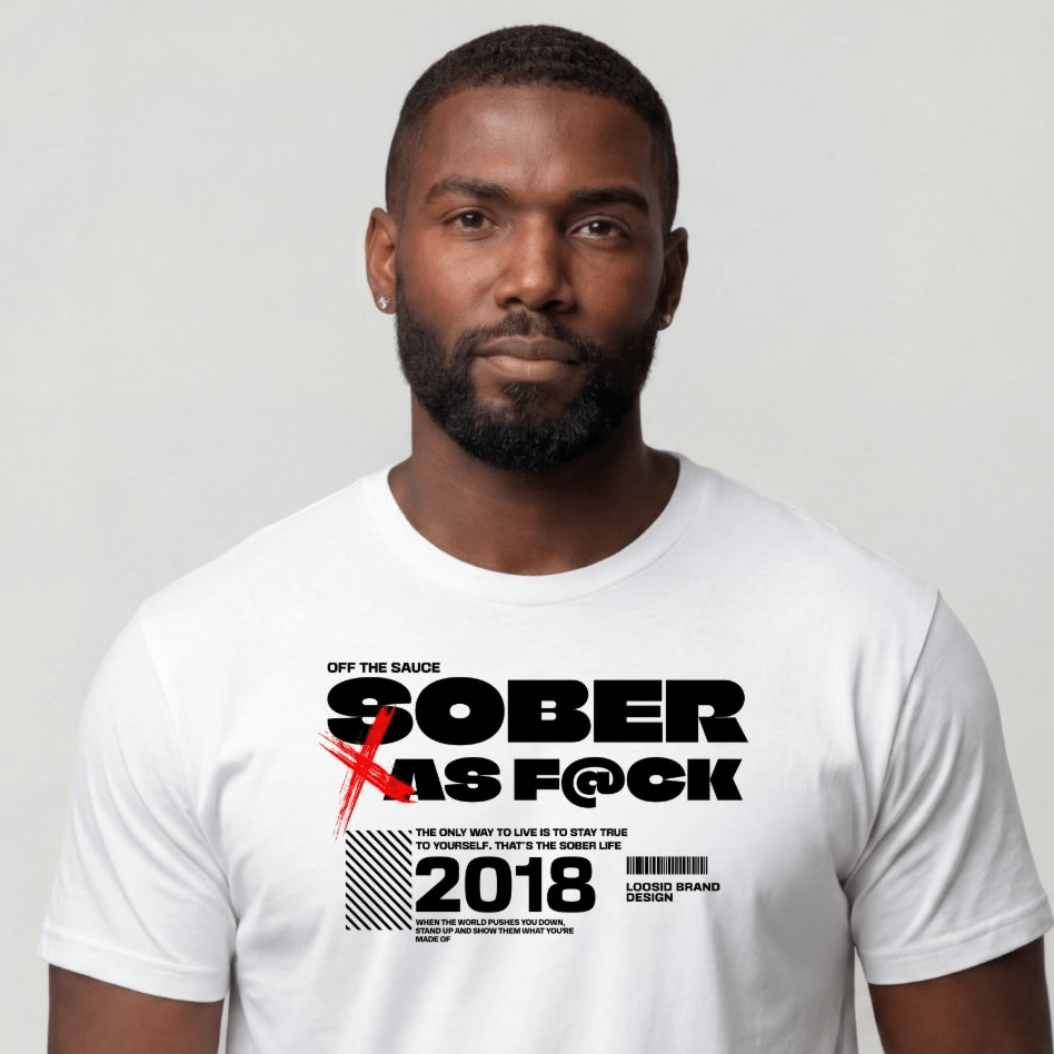 Sober T Shirt | Men's Sober As F*ck Tee