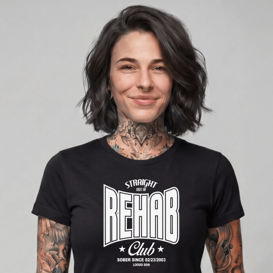 Sober T Shirt | Women's Straight Outta Rehab