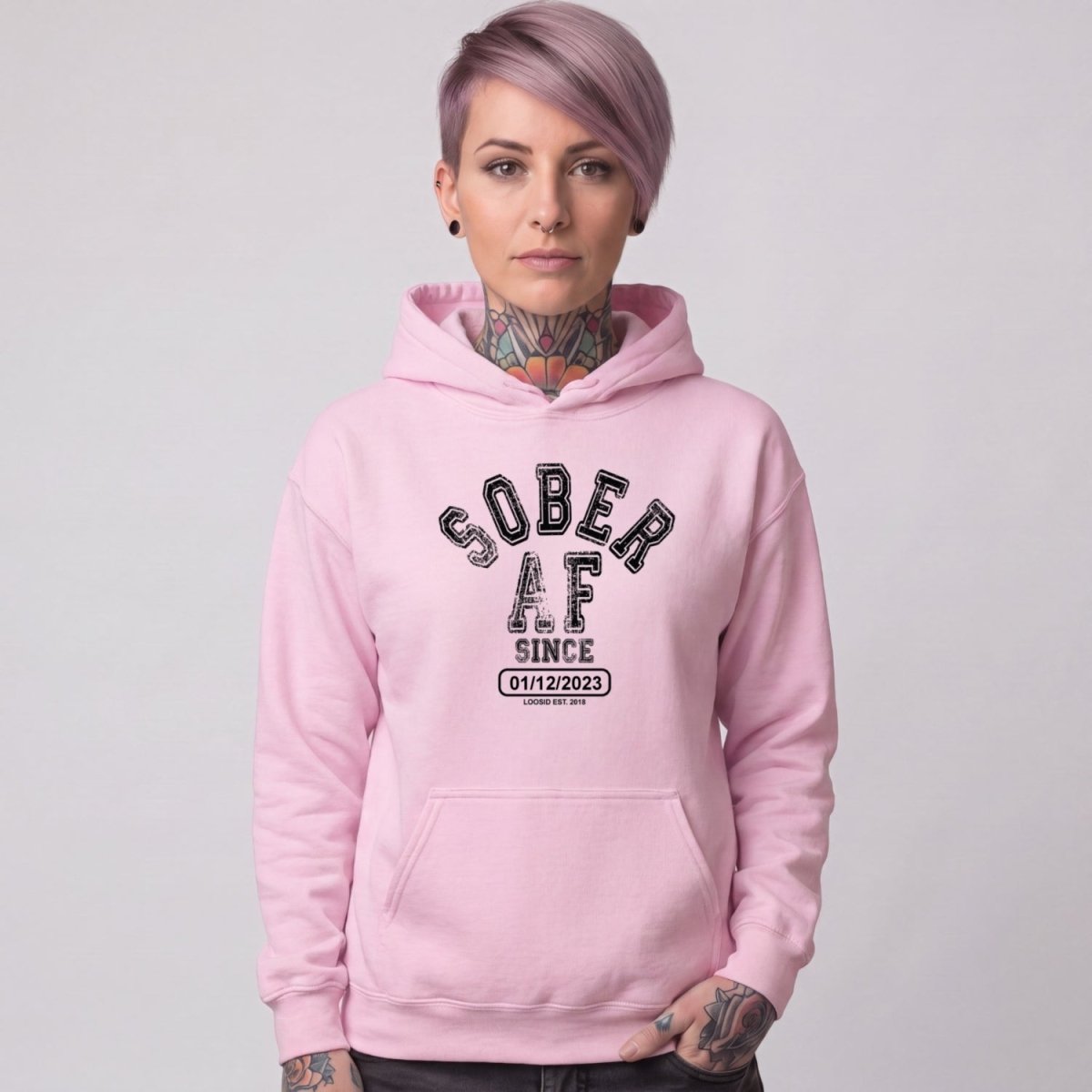 Recovery Hoodie | Women's Sober AF Collegiate