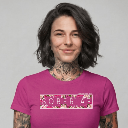Sober T Shirt | Women's Sober AF Lily