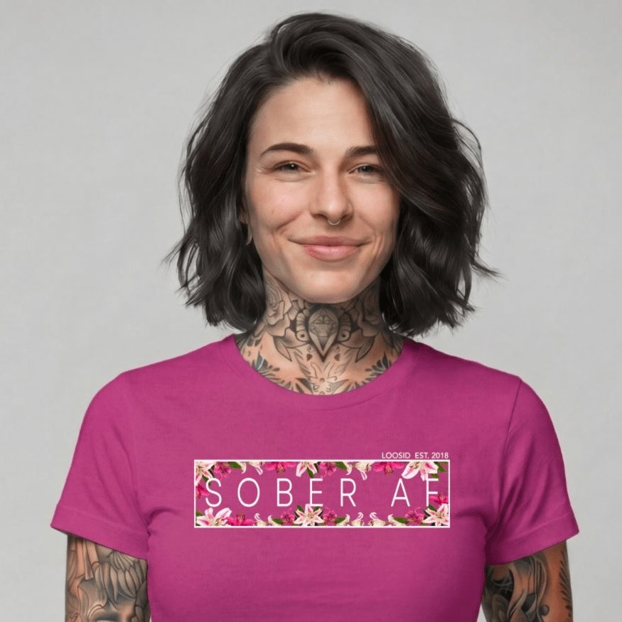 Sober T Shirt | Women's Sober AF Lily