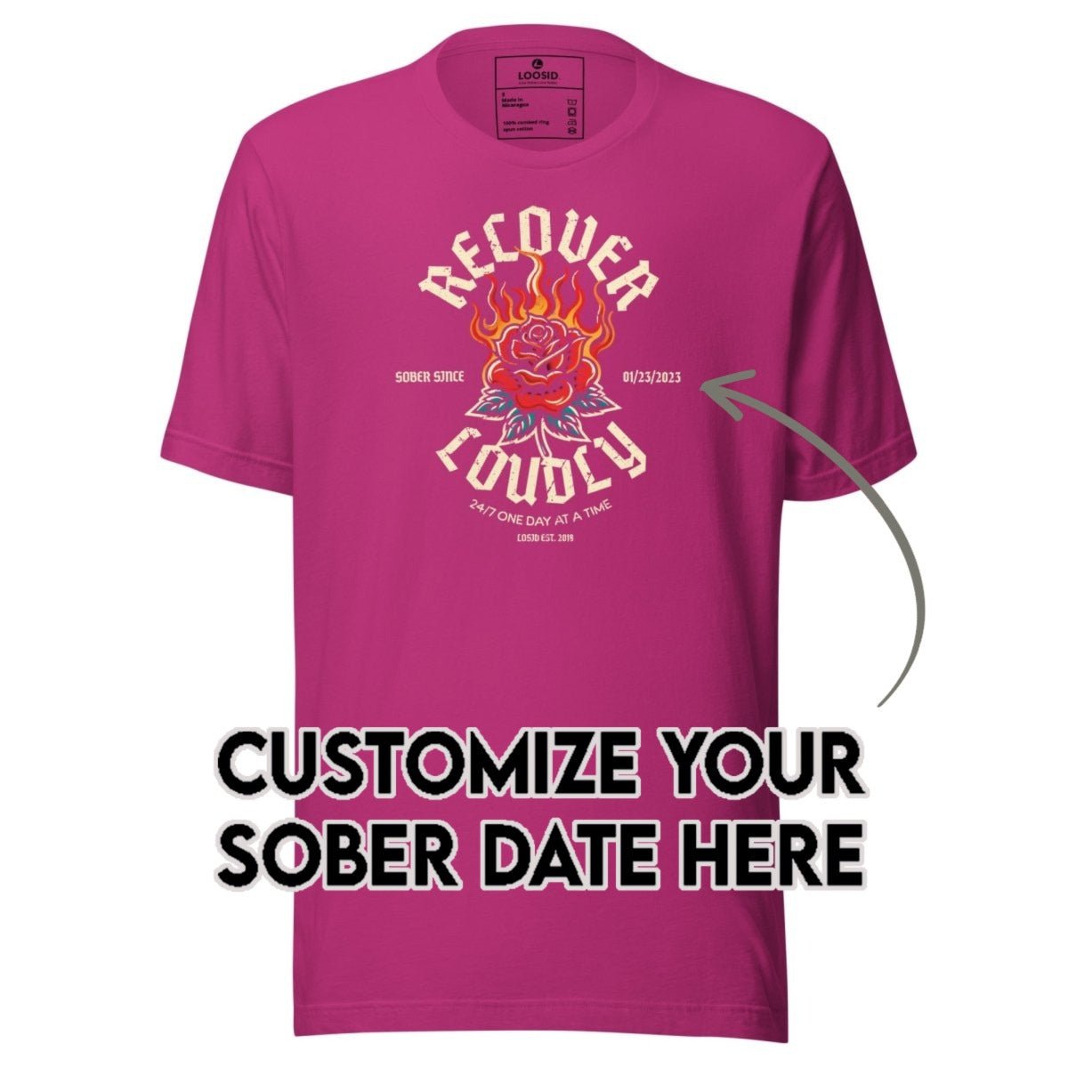 Sober T Shirt | Women's Recover Loudly