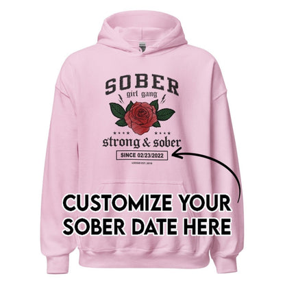 Recovery Hoodie | Women's Sober Girl Gang Strong & Sober