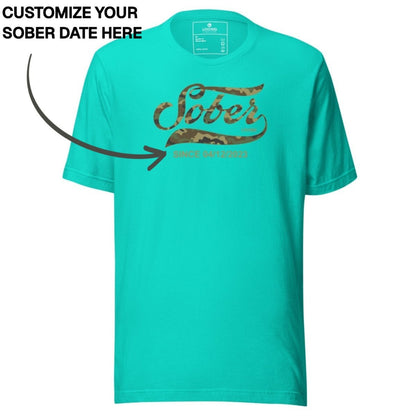 Sober T Shirt | Men's Sober Since Camo