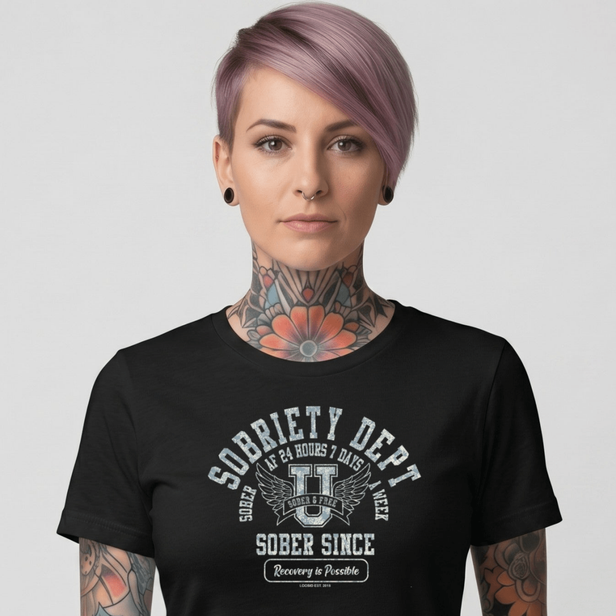 Sober T Shirt | Women's Sobriety Dept 24/7