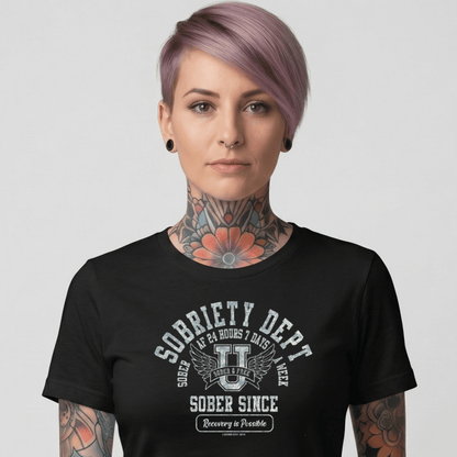 Sober T Shirt | Women's Sobriety Dept 24/7