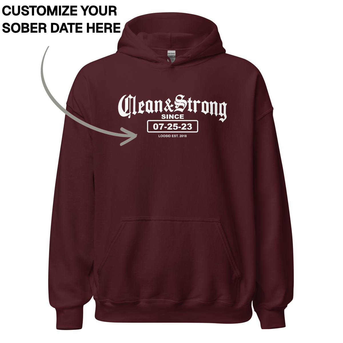 Recovery Hoodie | Women's Old School Clean & Strong